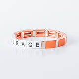 Block Bracelet -COURAGE - MeriMeriShop