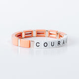 Block Bracelet -COURAGE - MeriMeriShop