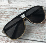 ZAOLIHU Brand 3 Colors Square Sunglasses Oversized luxury Rhinestones Sunglasses Round Sunglasses men shades for women - MeriMeriShop